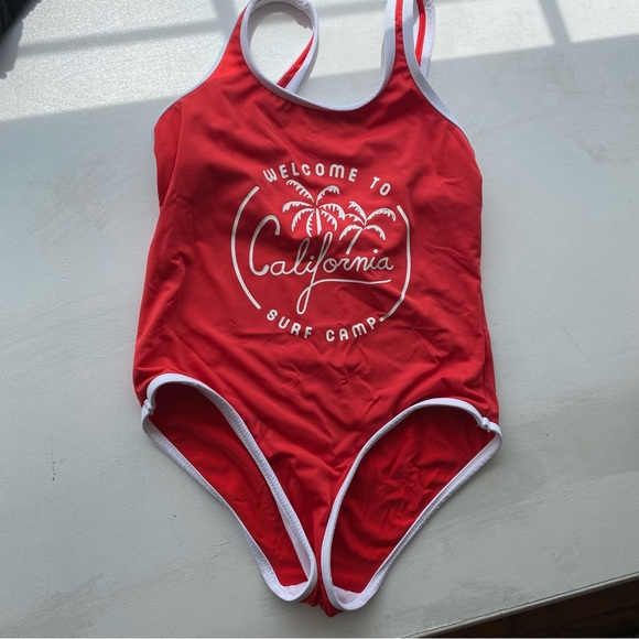Zara Swim Zara Red Bathing Suit Poshmark